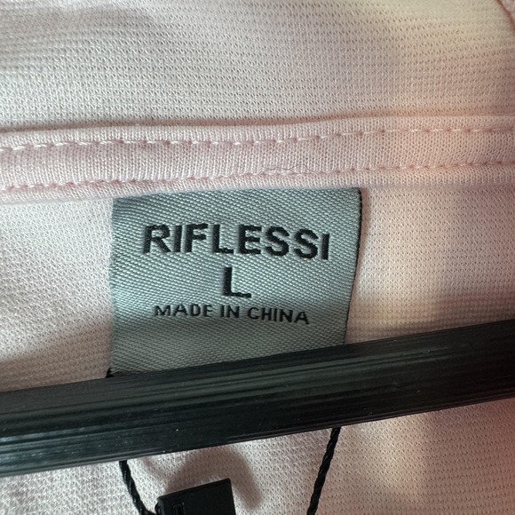 Riflessi Hoodie Womens Large Pale Pink Pretty Girl Savage‎ Full Zip Panther Logo - Picture 3 of 9